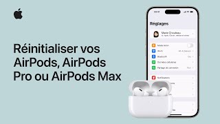 Comment réinitialiser vos AirPods AirPods Pro ou AirPods Max  Assistance Apple [upl. by Trinity54]