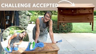 How to Repair a Damaged Dresser Top with this Antique Dresser Flip  Learn The Key to Success [upl. by Norean]