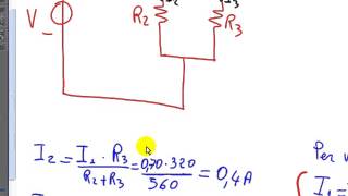 Esercizio con il partitore di corrente [upl. by Ahkihs]