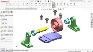 Exploded View in Solidworks [upl. by Mallina]