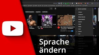 Youtube Sprache ändern  Youtube auf Deutsch umstellen ✅ Tutorial [upl. by Storm]