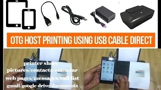 how to printing from android phone using OTG cable [upl. by Avrom757]