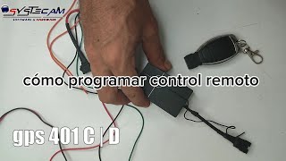 cómo programar el control remoto GPS tracker 401 c  d [upl. by Meghann906]