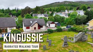 KINGUSSIE  4K Narrated Walking Tour  Lets Walk 2021 [upl. by Castor]