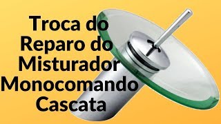 Como trocar o reparo do misturador monocomando cascata vidro [upl. by Ayoj379]