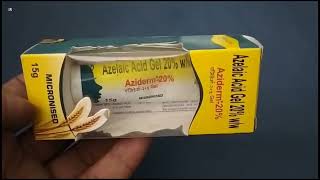 Aziderm 20 Gel  Azelaic Acid Gel  Aziderm Gel Aziderm 20 Gel Uses Side effects Benefits Dosage [upl. by Namyl]