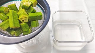 Health Benefits of Okra Water and How to Make It  How to Make Okra Water Prepare Okra for Diabetes [upl. by Clementina]