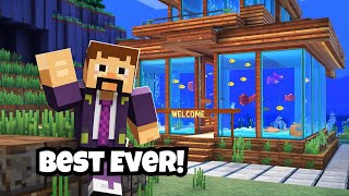 Unbelievable😲I Built An Underwater Villa In Minecraft minecraft [upl. by Ronna]