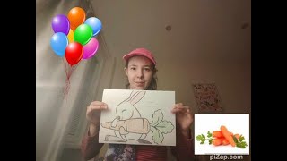 krezba 2 zajac a mrkva gift 📜🐇🥕 drawing 2 rabbit and carrot gift 📜🐇🥕 [upl. by Nilyac808]