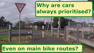 Why are cars always prioritised Even on main bike routes [upl. by Carin]