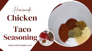 Secret To The Best Chicken Taco Seasoning  Homemade Perfection [upl. by Dom]