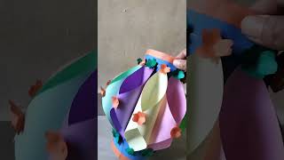 Diwali lamp Craft paper shortfeed music song  shortmaking art decoration homes diycrafts [upl. by Shear]