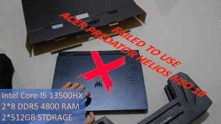 I RETURNED ACER PREDATOR HELIOS NEO 16 2023 2 TIMESWHYYY [upl. by Aggi215]