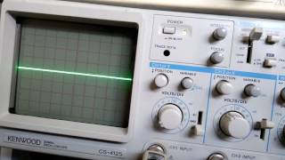 Sinal PWM no osciloscópio analógico [upl. by Kermit]