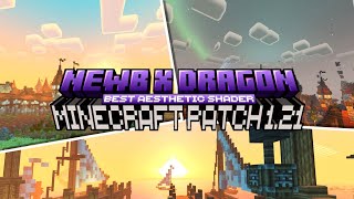 Newb x Dragon Complementary BEST aesthetic Minecraft PEBedrock patch shader work for 121 🌿✨️ [upl. by Eeima]