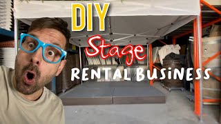 DIY Stage Platform Rental Business  Grad  Band  Head Table Staging Ideas For Building To Success [upl. by Bajaj43]