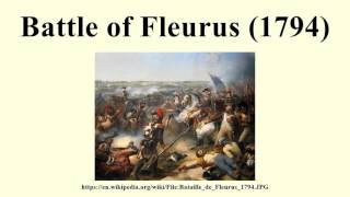 Battle of Fleurus 1794 [upl. by Orbadiah844]