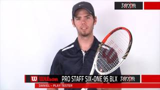 Tennis Express  Wilson Pro Staff SixOne 95 BLX Racquet Review [upl. by Earas]