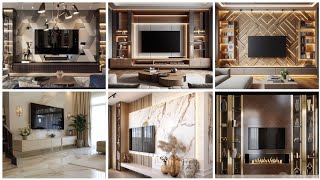 Modern Living Room TV Cabinet Design 2024  TV Wall Unit  Home Interior Wall Decorating [upl. by Buehler]