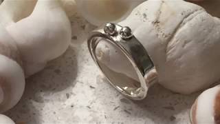 Silver ring with granulation [upl. by Shiau538]