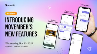 Webinar  Everfit’s New Features  November [upl. by Procora49]