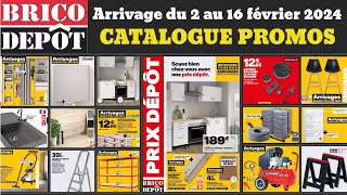 catalogue BricoDépôt du 2 au 16 février ✅ arrivage bricolage de la semaine 🔥 Promos deals outillage [upl. by Nodnas929]