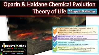 What is OparinHaldane Theory of Chemical Evolution of life Simplified in 4 Steps [upl. by Minda]