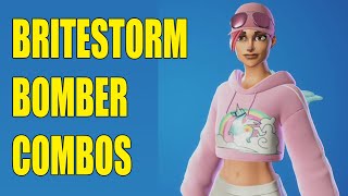 BRITESTORM BOMBER Skin Best Combos in Fortnite [upl. by Schafer]