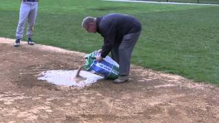 Absorbing Standing Water on Infields [upl. by Ativet]