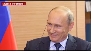 Linterview de Vladimir Poutine avec JeanPierre Elkabbach sur Europe 1 et TF1 en 2014 archives [upl. by Hilten]