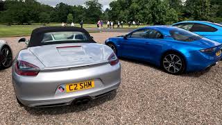 Sports amp Supercar run with the Alpine A110 to Floors Castle Kelso Scotland [upl. by Weidner]