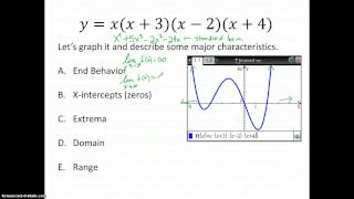 Polynomial Graphs Characteristics [upl. by Ylrebnik]