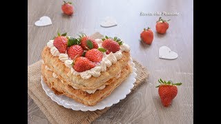 Millefoglie alle fragole con crema al mascarpone  Ricette che Passione [upl. by Silloh]