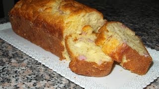 Ricetta PLUMCAKE SALATO prosciutto cotto e formaggio  GiAlQuadrato [upl. by Wilmar265]