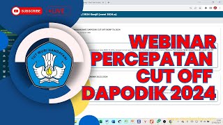 PERCEPATAN CUT OFF DAPODIK 2024 [upl. by Armelda]