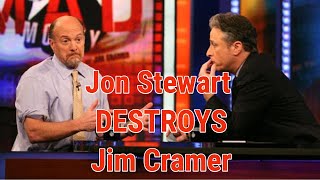 Jon Stewart DESTROYS Jim Cramer and Sensational Investing Great Recession [upl. by Haissi]