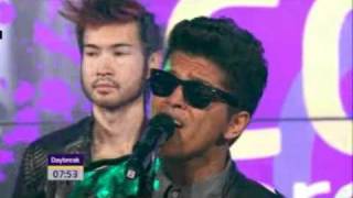 Bruno Mars Performing Grenade  Daybreak  19012011 [upl. by Rehteh]