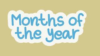 DAYS AND MONTHS OF THE YEAR KIDS LEARNING [upl. by Janet]