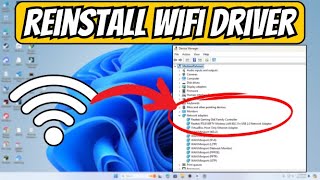 Reinstalling a Wireless Network Adapter Driver in Windows 2024 [upl. by Adnale]