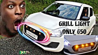 SWIFT GRILL LIGHT  Grill light installation  light kaise lagaye [upl. by Nomelif]