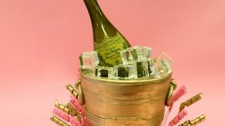 Gold Champagne Bucket Birthday Cake [upl. by Fitts]