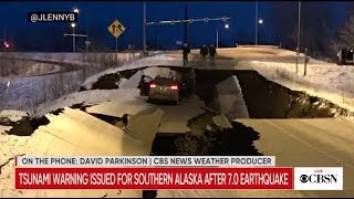 Alaska earthquake today Live coverage of aftermath of 70 magnitude quake near Anchorage [upl. by Hedva]