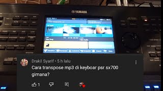 Cara Transpose Mp3 di keyboard Yamaha Psr [upl. by Janella54]