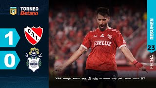 INDEPENDIENTE 1  0 GIMNASIA I Resumen del partido  TorneoBetano 2024 [upl. by Aneekal]