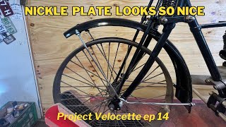 Project Velocette  ep 14  Nickle plating goin on [upl. by Issak450]