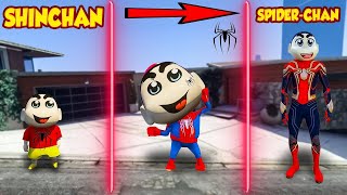 GTA 5 Shinchan becomes spiderman with MAGICAL TV malayalam [upl. by Daly929]