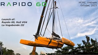 La Vagabonde III launch Rapido 60 Hull 04 [upl. by Eziechiele]