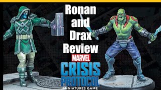 Ronan the Accuser and Drax the Destroyer Review for Marvel Crisis Protocol [upl. by Eey]