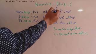 chimie  partie 3  Calculer une normalitéconcentration massique et molaire [upl. by Zined]