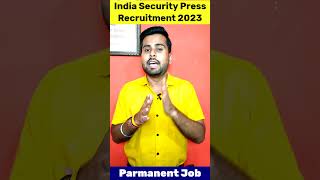 ISP Nashik recruitment 2023  Indian security press nashik recruitment 2023  ISP SPMCIL Vacancy [upl. by Marion]